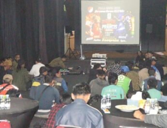 Nobar Gembira Piala Dunia 2026, Korem 052/Wijayakrama Perkuat Kebersamaan dan Kemanunggalan dengan Masyarakat