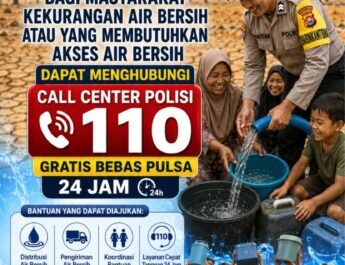 Polda Banten Siagakan Layanan 110 untuk Bantu Warga Terdampak Kekeringan
