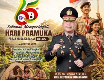 Hari Pramuka ke-65, Kapolda Banten Tekankan Pentingnya Karakter dan Kemandirian Generasi Muda